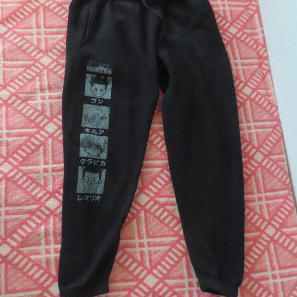Hypland Hunter x Hunter  Sweatpants Anime Black  Size small